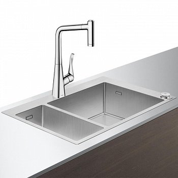 Кухонный комплект мойка со смесителем Hansgrohe C71-F655-04 (43210000) фото