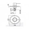 Смеситель для душа скрытого монтажа PAFFONI BERRY (BR 010 CR) 159399