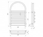 Полотенцесушитель водяной Laris Лиана П 500х820 (71207101) 95315
