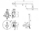 Душевая система PAFFONI Shower set solutions (KIT LIG015 CR) 194903