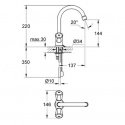 Смеситель для умывальника Grohe Costa L с цепочкой (21374001) 156126