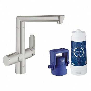 Смеситель кухонный Grohe Blue K7 Pure однорычажный (31344DC1) фото