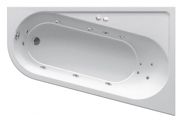 Гидромассажная ванна Ванна Chrome R 170x105 Relax Pro (GMSR1368)