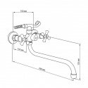 Смеситель для ванны Cosh (CRM)/S-21-140S (CoshCRMS21140S) 114435