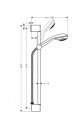 Душевой гарнитур Hansgrohe Crometta 85 Vario/Unica'C 65 см (27763000) 203940