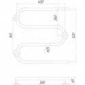 Полотенцесушитель электрический  Q-tap Snake  500х500 RE (QTSNAKE500500RE) 151047