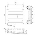 Полотенцесушитель электрический Laris Классик П5 450х500 подключение слева (73207046) 95009