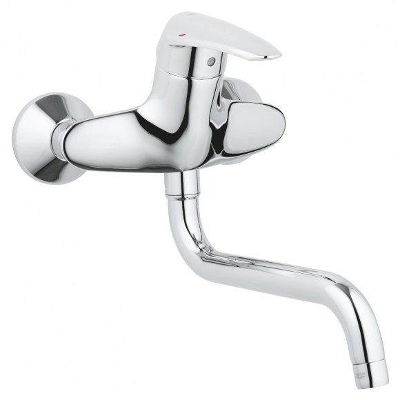 Смеситель кухонный Grohe Eurodisc настенный (33772001)