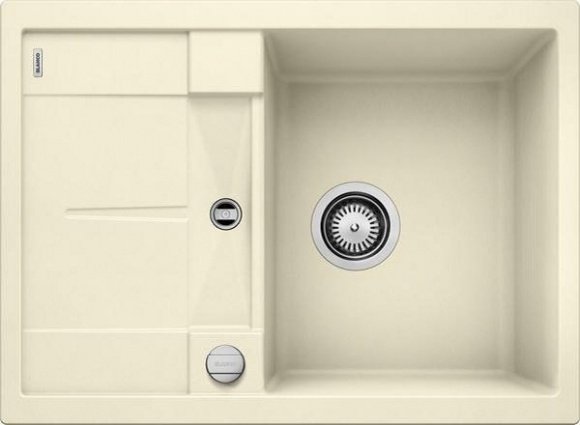 Кухонная мойка Blanco Metra 45S Compact Silgranit жасмин с клапаном-автоматом (519577)