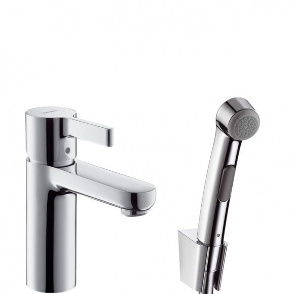 Смеситель умывальника c гигиеническим душем Hansgrohe Metris S (31160000)