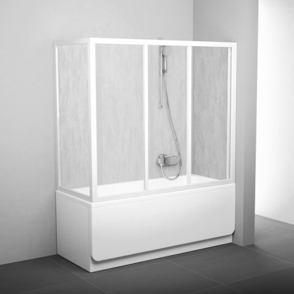 Шторка для ванны Ravak AVDP3-160 сатин transparent