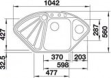 Кухонная мойка Blanco Delta II-F Silgranit жасмин с клапаном автоматом (523670) 5037