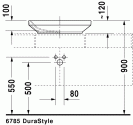 Умывальник Duravit DuraStyle 60 см на столешницу (0349600000) 128874