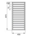 Полотенцесушитель Zehnder Subway комбинированный с теном NEX скрытого монтажа (SUBI-100-045-9005-NEX-MB) 171538