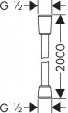 Душевой шланг Hansgrohe Isiflex 2.00 м (28274000) 2-203792
