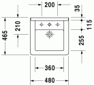 Умывальник Duravit Starck 3 48 см (0303480000) 128538