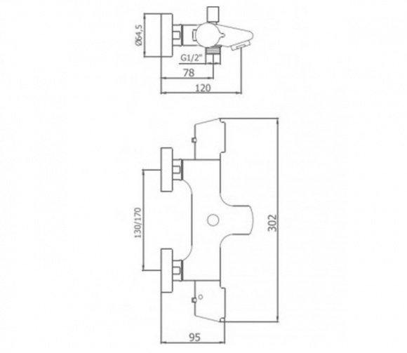 Смеситель для ванны GRB Winner (44215440)