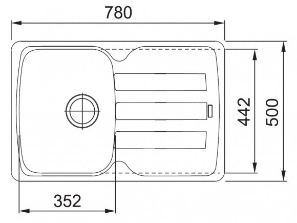 Кухонная мойка Franke AZG 611-78 шоколад (114.0499.167)