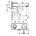 Наружная часть смесителя для умывальника Hansgrohe Talis S на 2 отверстия (72110000) 203574