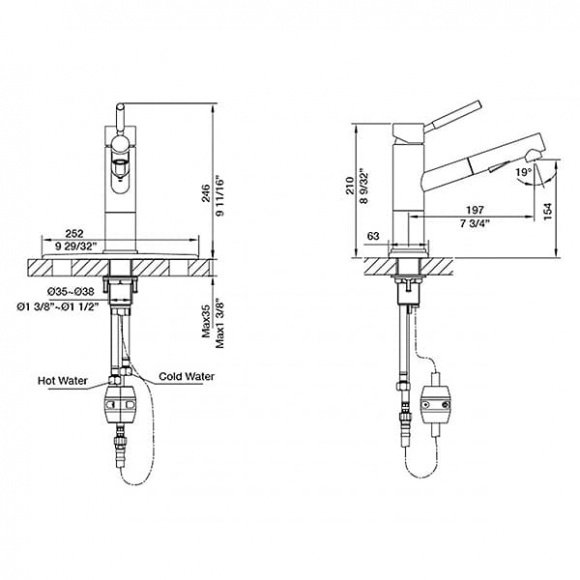 Кухонный смеситель Kraus (KPF-1750SS)