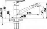 Смеситель кухонный Blanco Notis хром (523241) 50274