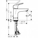 Смеситель для умывальника Hansgrohe Focus 100 (31607000) 174973