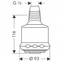 Верхний душ Hansgrohe Clubmaster (28496000) 158873