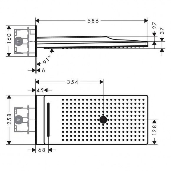 Верхний душ Hansgrohe Rainmaker SELECT 580 3jet (24001600)