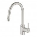 Смеситель кухонный Grohe Concetto с выдвижным изливом, сатин (31483DC2) 153468