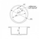 Кухонная мойка Cosh D51 kolor 420 обсидиан (CoshD51K420) 101974
