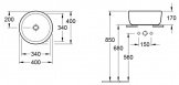 Умывальник Villeroy&Boch Architectura 40 см (41254101) 126127