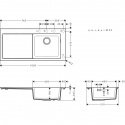 Кухонная мойка Hansgrohe S514-F450 (43314290) 155284