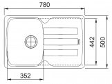 Кухонная мойка Franke AZG 611-78 графит (114.0499.168) 37895