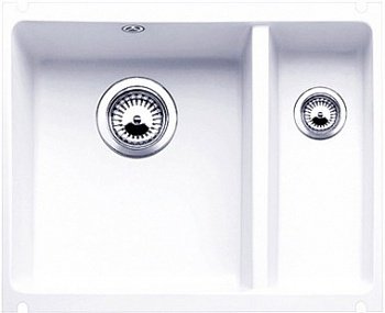 Кухонная мойка Blanco Subline 350/150-U керамика глянцевый белый (514522) фото