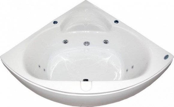 Гидромассажная акриловая ванна Appollo 140х140 угловая с пневмокнопкой (AT-970)
