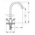 Смеситель кухонный Potato P4459  (POTP4459) 116900