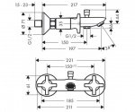 Смеситель для ванны Hansgrohe Logis Classic (71240000) 100286