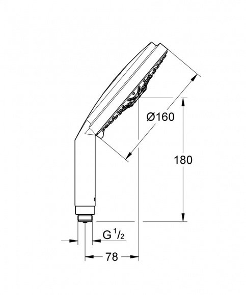 Ручной душ Grohe Rainshower Cosmopolitan 160 (28756000)