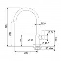 Смеситель кухонный Franke Ambient Swivel 115.0296.771, ваниль 118647