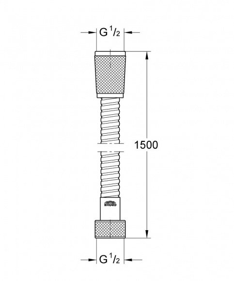 Душевой шланг Grohe Relexaflex Metal Longlife 1.50 м (28143000)