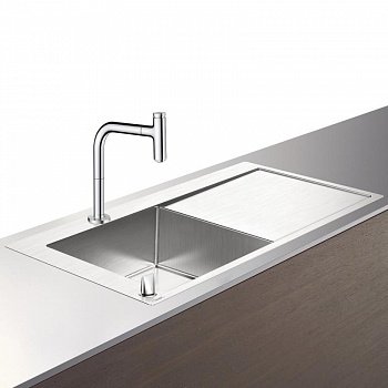 Кухонный комплект мойка со смесителем Hansgrohe C71-F450-12 (43230000) фото