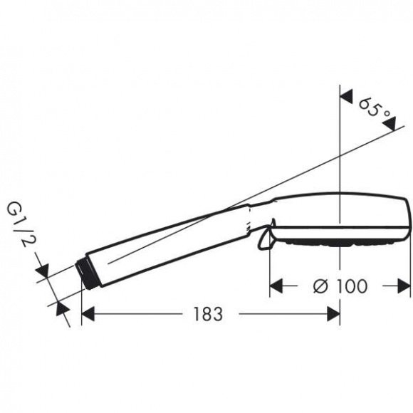 Ручной душ Hansgrohe Crometta 100 (26823400)