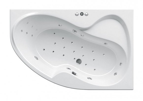 Гидромассажная ванна Ravak Rosa II R 170х105 Power Pro белый (GMSR0835)