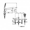 Смеситель для ванны Kludi Objekta (324250575) 98258