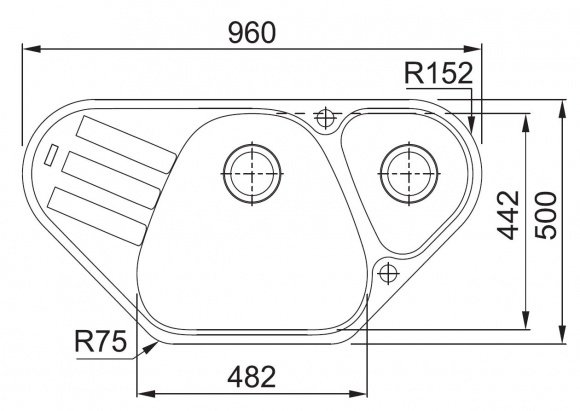 Кухонная мойка Franke AZG 661-E белый (114.0499.225)