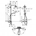 Душевая система Hansgrohe Croma Select E 180 Showerpipe (27256400) 22112