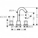 Смеситель для ванны Hansgrohe Logis на 3 отверстия (71300000) 157049