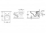 Унитаз подвесной Villeroy&Boch Joyce Rimless Duroplast Soft Close (5607R201) 79447