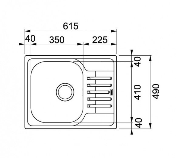 Кухонная мойка Franke PXL 611-60 декор (101.0330.655)