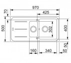 Кухонная мойка Franke IMG 651 шоколад (114.0502.875) 38387